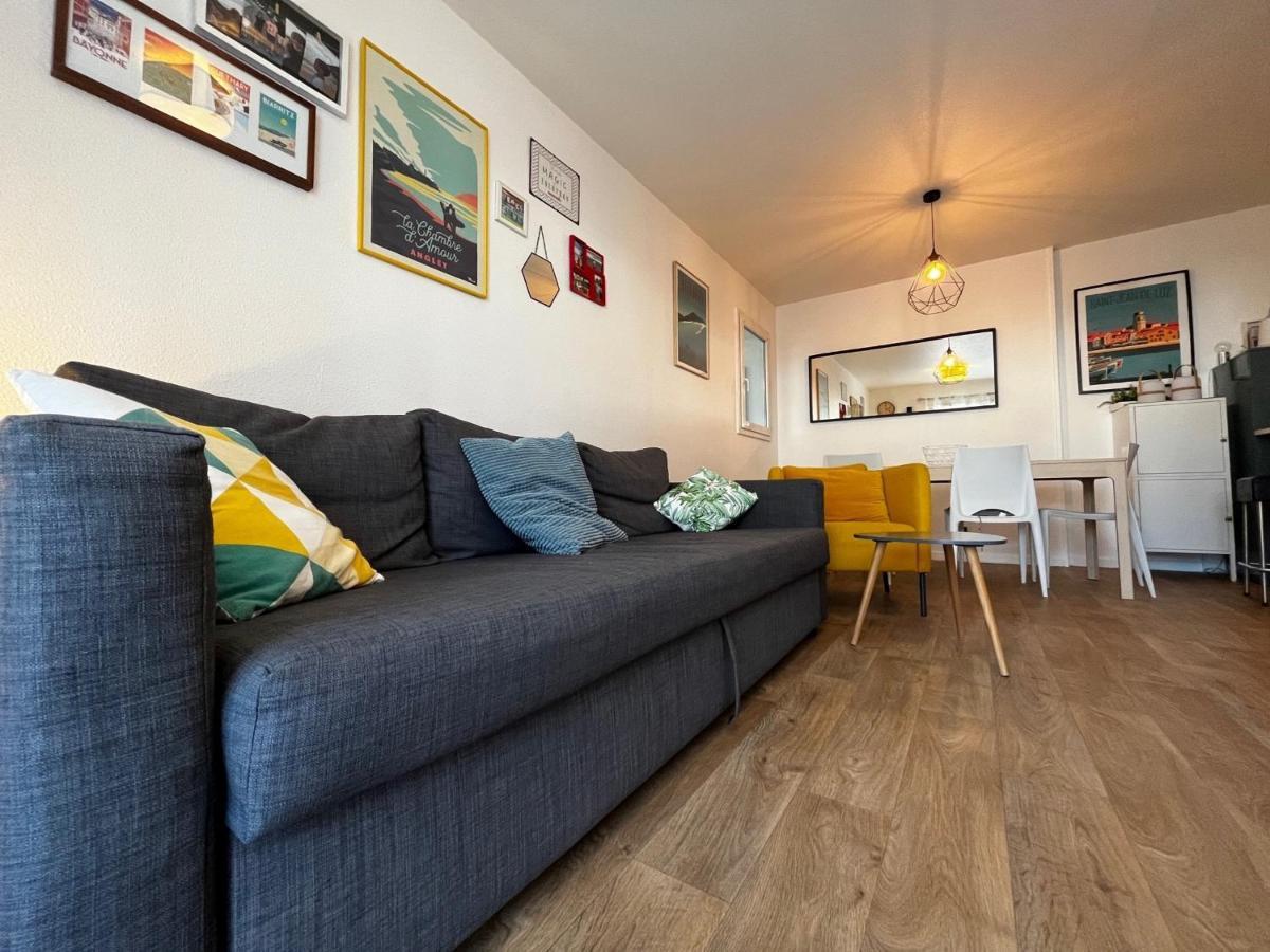 Bel Appartement T3 Avec Jardin, Piscine Et Parking, Proche Plage A Hendaye - Fr-1-239-739 Екстериор снимка